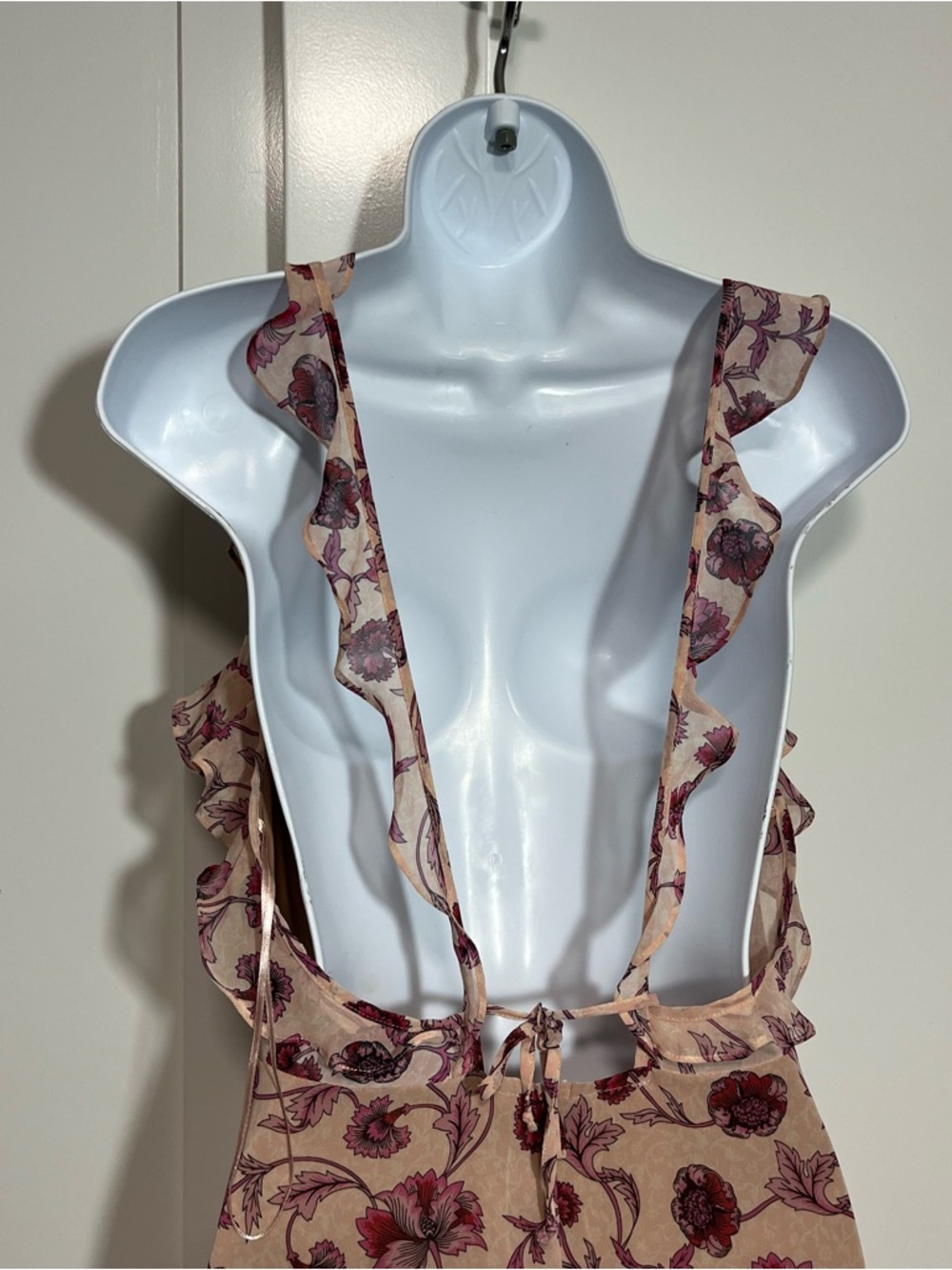 For Love & Lemons Poppy Floral Dress Worn By Hailey Bieber Size Medium Sundress - Picture 7 of 10